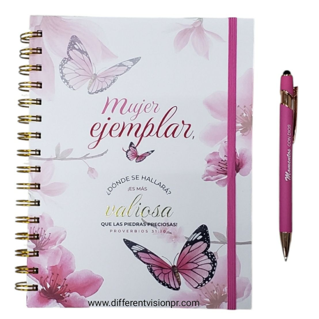 Set de Libreta de anillas con Boligrafo - Mujer Ejemplar