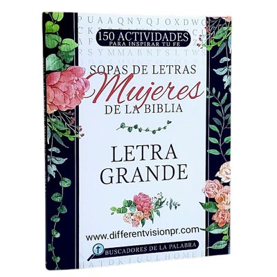 Sopas de letras Mujeres de la Biblia: Letra grande (Buscadores de la Palabra)