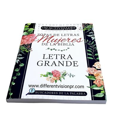 Sopas de letras Mujeres de la Biblia: Letra grande (Buscadores de la Palabra)