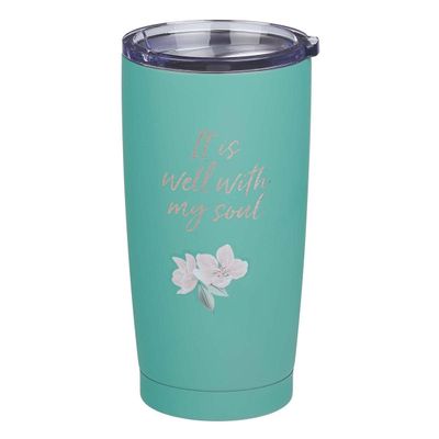 Vaso de viaje de acero inoxidable It Is Well Vaso de viaje de acero inoxidable It Is Well