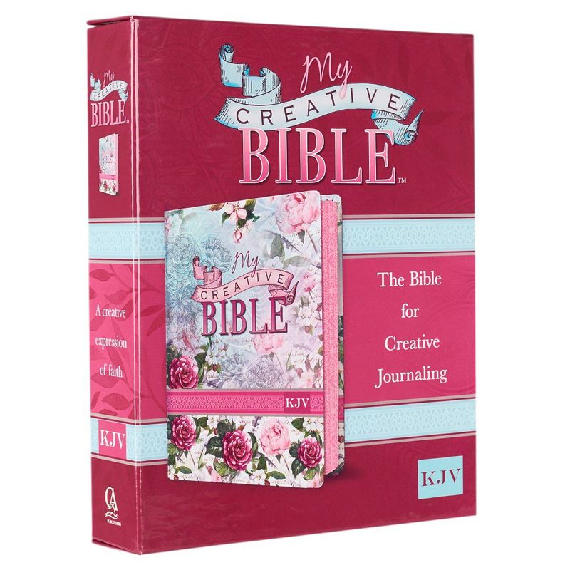 KJV Holy Bible, My Creative Bible, Faux Leather Flexcover - Ribbon Marker, King James Version, Pink Floral (KJV Creative Editions) KJV Holy Bible, My Creative Bible, Faux Leather Flexcover - Ribbon Marker, King James Version, Pink Floral (KJV Creative Editions)