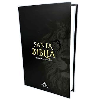 Biblia RV60 Tamaño manual Simil Piel Negro, León (Freeshipping)