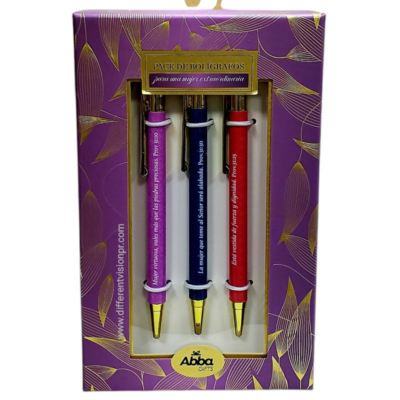 Pack de Bolígrafos para una Mujer Extraordinaria Pack de Bolígrafos para una Mujer Extraordinaria