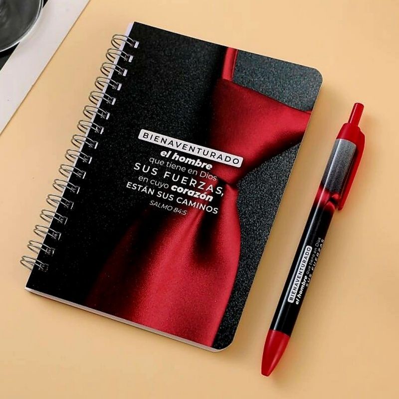 Pack libreta anillas con bolígrafo. Bienaventurado el hombre Pack libreta anillas con bolígrafo. Bienaventurado el hombre