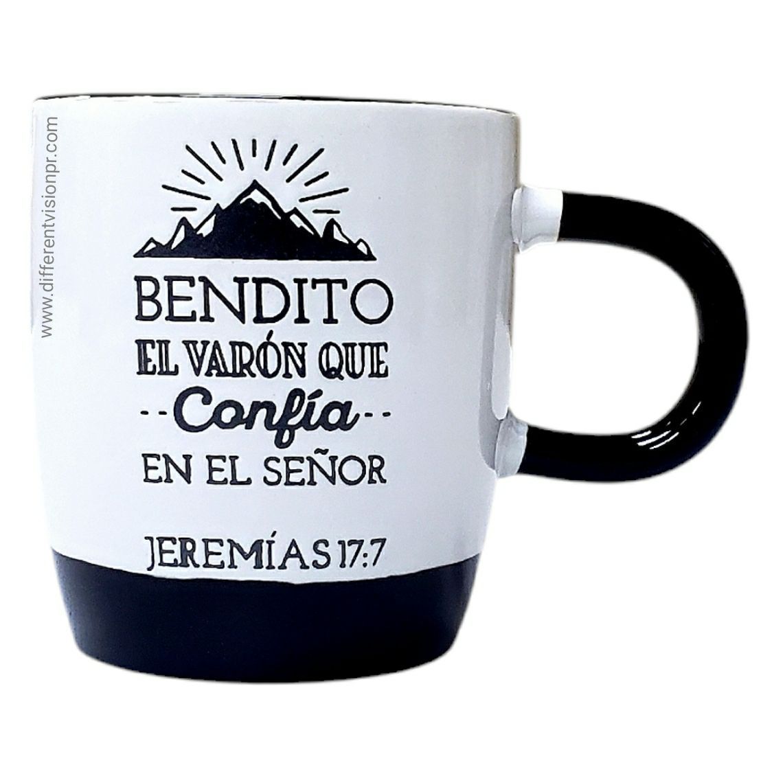 Pack Taza y llavero, Bendito el hombre (Jeremías 17:7)