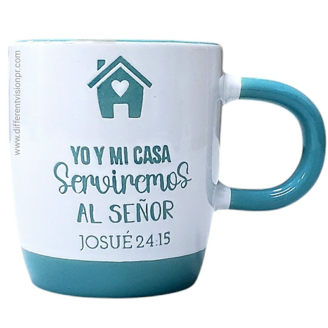 Pack Taza y llavero, Yo y mi casa (Josué 24:15)