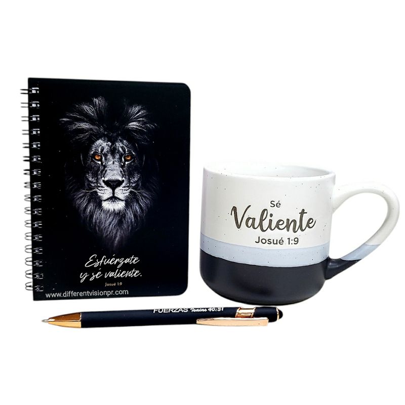 Pack Taza, Libreta y Bolígrafo (León) Pack Taza, Libreta y Bolígrafo (León)
