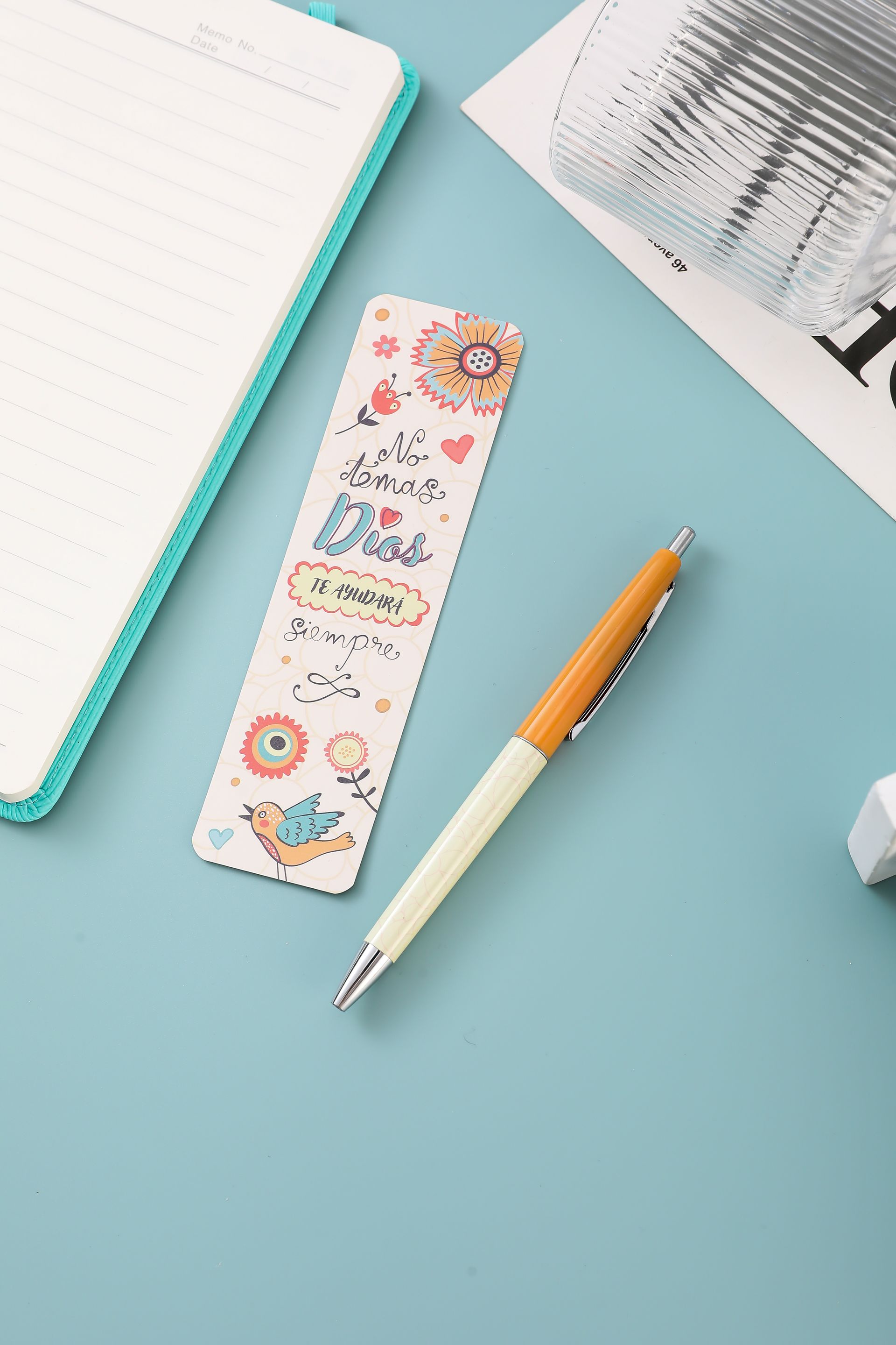 Set bolígrafo y marcador - No temas Dios te ayudará