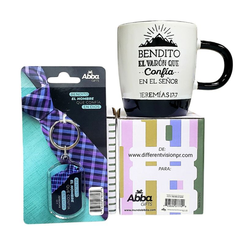 Pack Taza y llavero, Bendito el hombre (Jeremías 17:7) Pack Taza y llavero, Bendito el hombre (Jeremías 17:7)