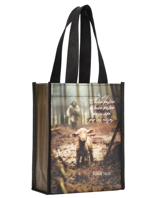 Funda de regalo reusable Pequeña: El Buen Pastor Juan 10:11 Funda de regalo reusable Pequeña: El Buen Pastor Juan 10:11