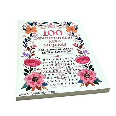 100 Devocionales para mujeres con sopas de letras