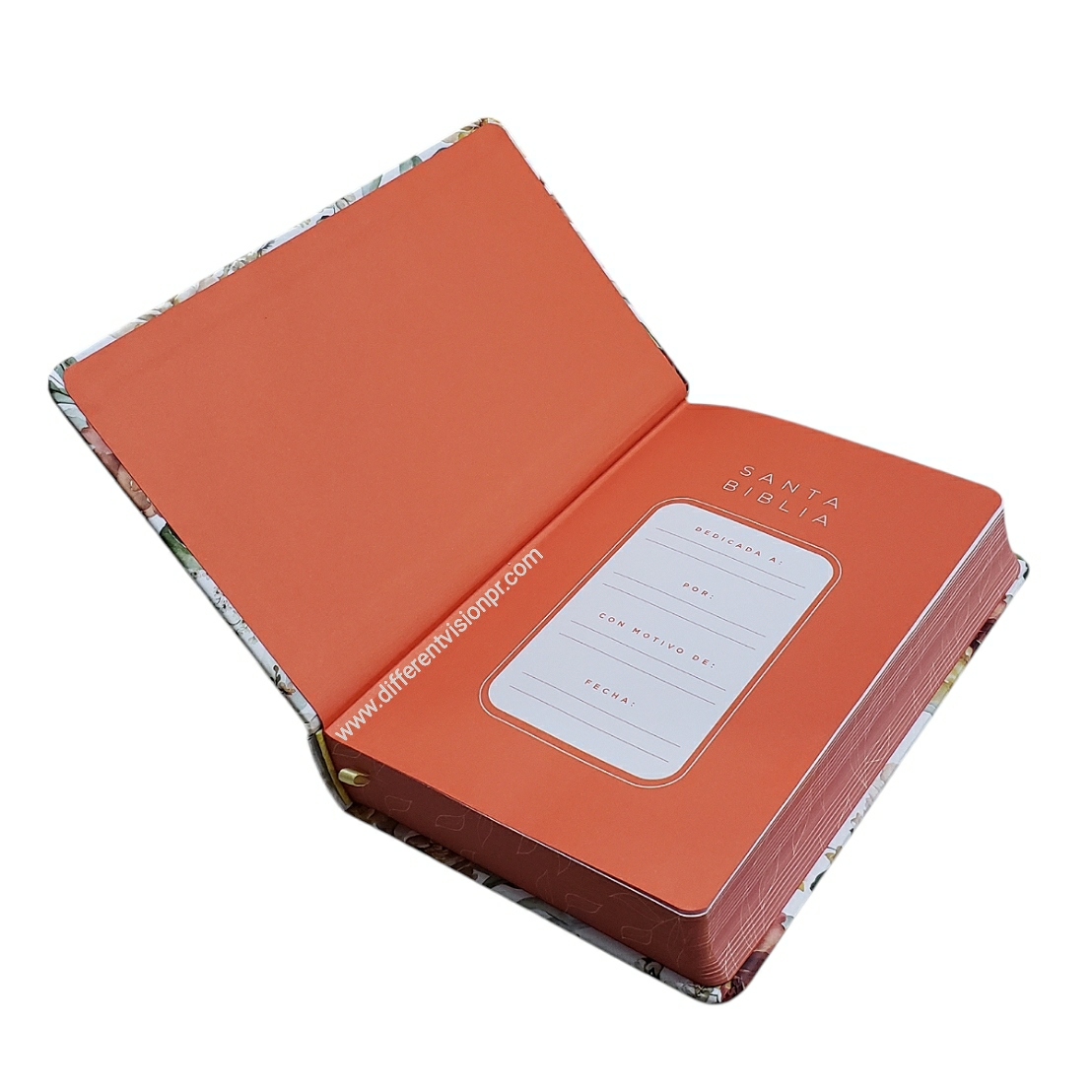 Biblia RVR 1960 Tamaño Manual, Tapa dura, Floral (Free Shipping)