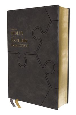 NBLA, Nueva Biblia para el estudio inductivo, Interior a dos colores, Leathersoft, Gris (Free Shipping)