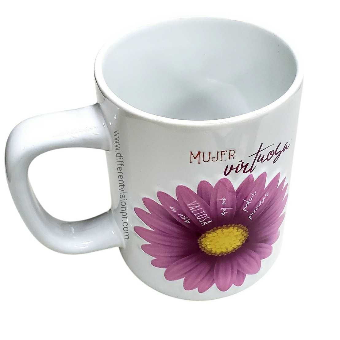 Taza colección Prominencia - Virtuosa (Diseño al relieve)