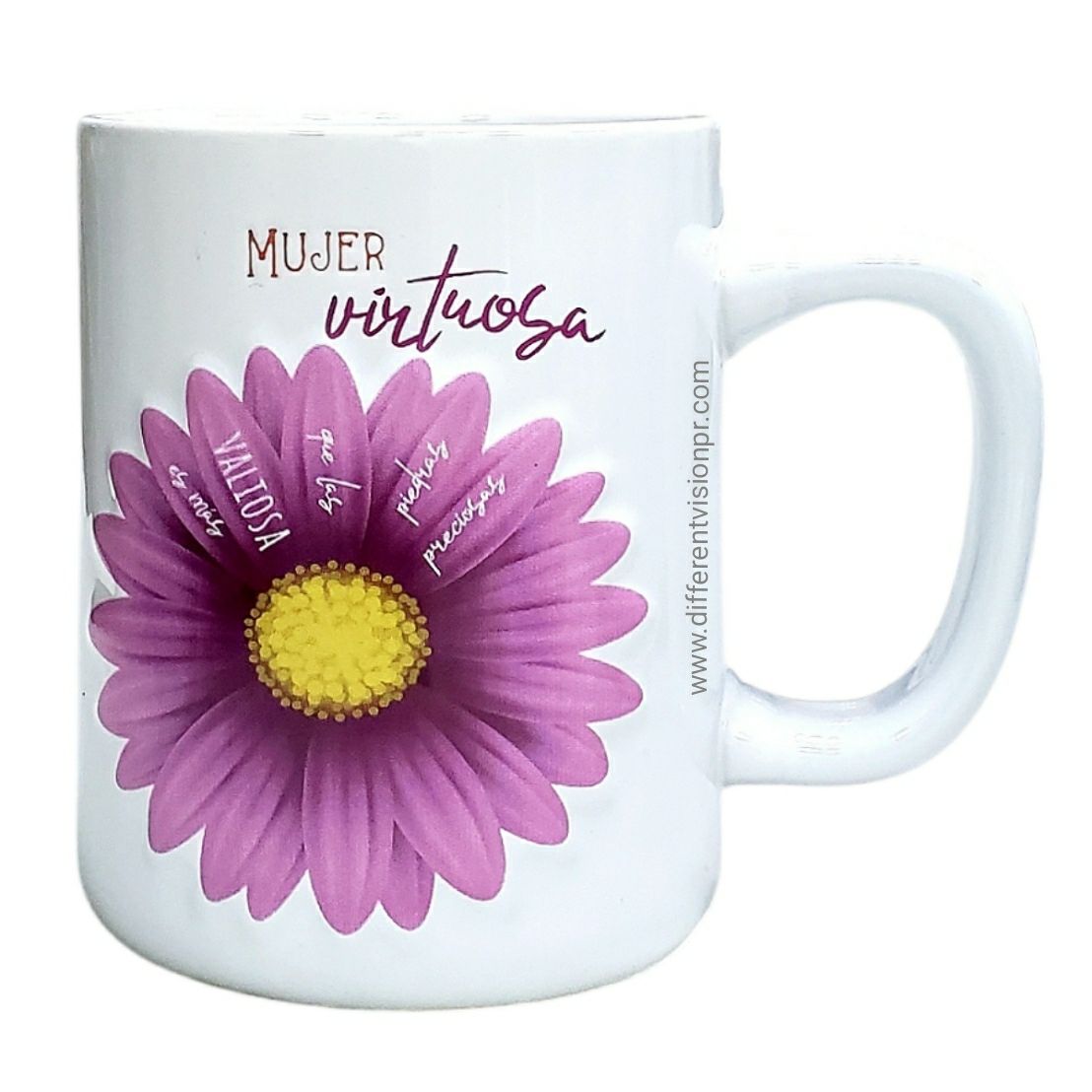Taza colección Prominencia - Virtuosa (Diseño al relieve)