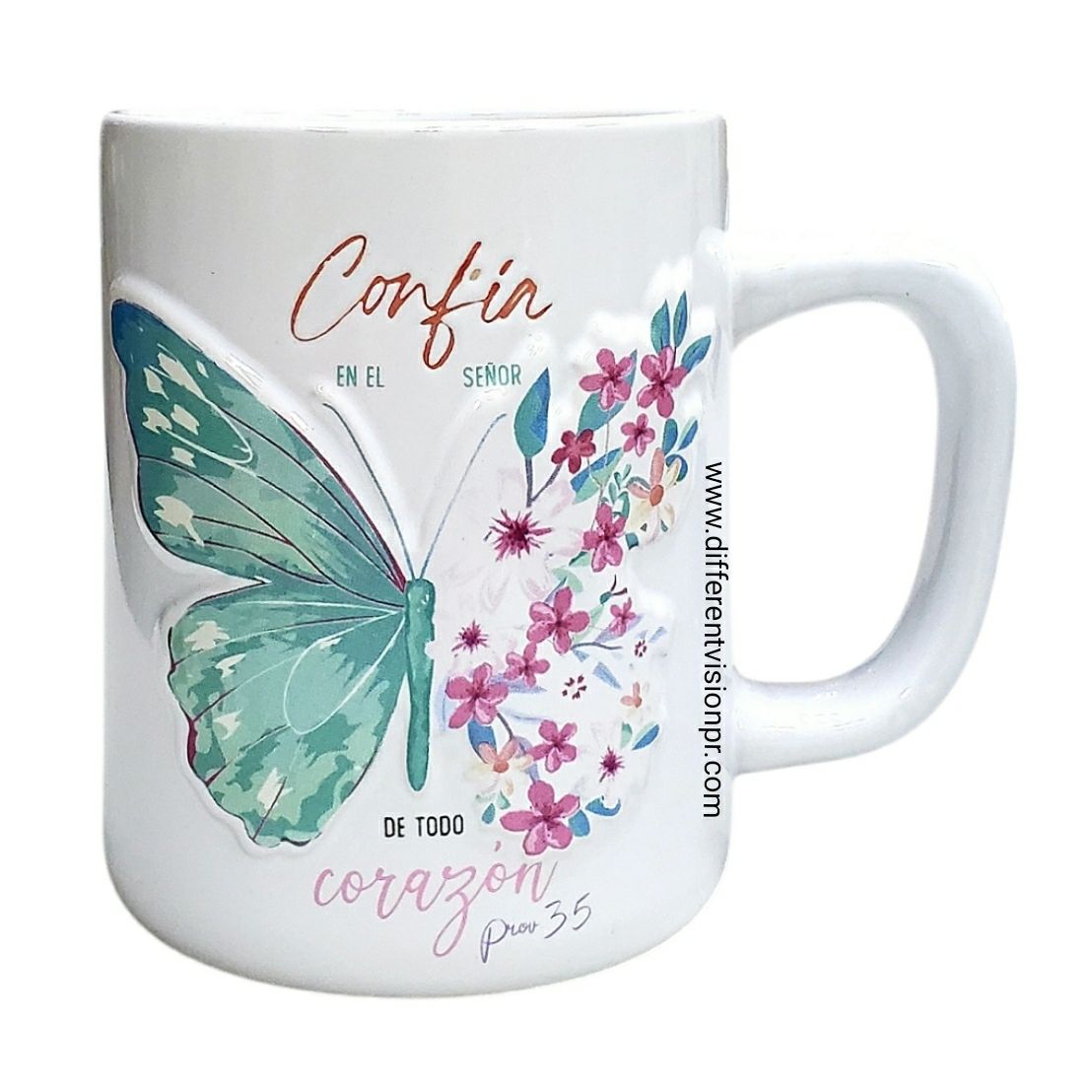 Taza colección Prominencia - Confía (Diseño al relieve)