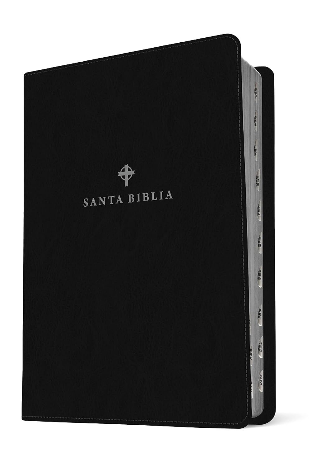 Santa Biblia NTV, Edición de referencia ultrafina, letra grande (SentiPiel, Negro, Índice)  (FreeShipping)