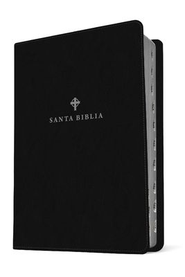 Santa Biblia NTV, Edición de referencia ultrafina, letra grande (SentiPiel, Negro, Índice)  (FreeShipping)