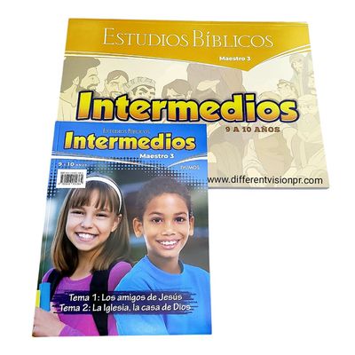 Estudios Bíblicos Intermedios (9 a 10 años) Maestro con Visuales: Tema 1 y 2