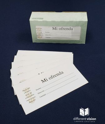 Caja de Sobres mi ofrenda (Caja de 100)