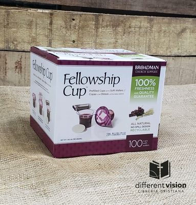 Vasos de comunión listos  con oblea y Jugo  (Caja de 100)