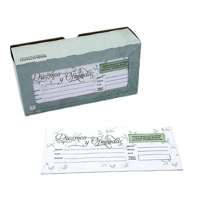 Caja de sobre de Diezmos y ofrendas (100) Caja de sobre de Diezmos y ofrendas (100)