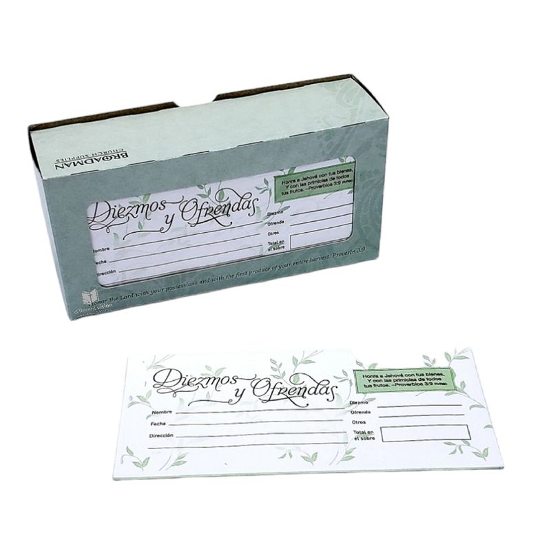 Caja de sobre de Diezmos y ofrendas (100) Caja de sobre de Diezmos y ofrendas (100)