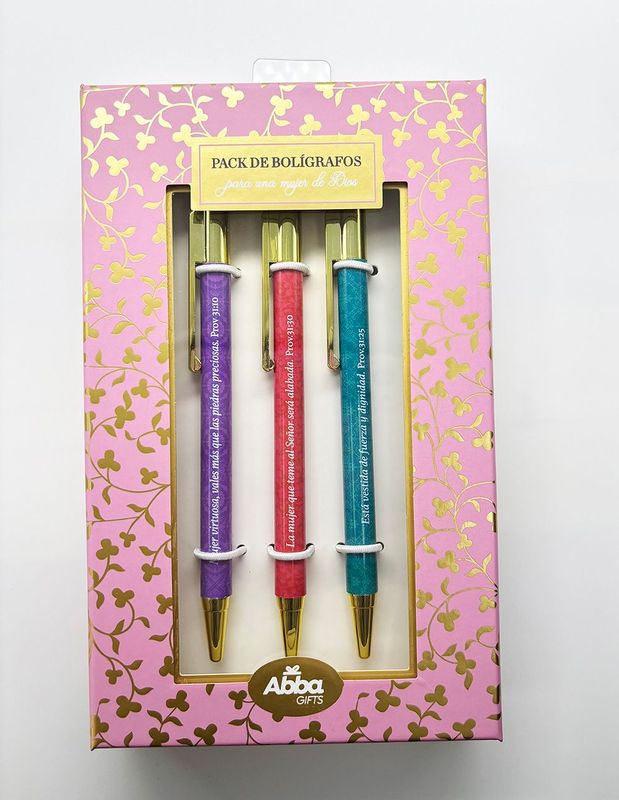 Pack de Bolígrafos para una mujer de Dios Pack de Bolígrafos para una mujer de Dios