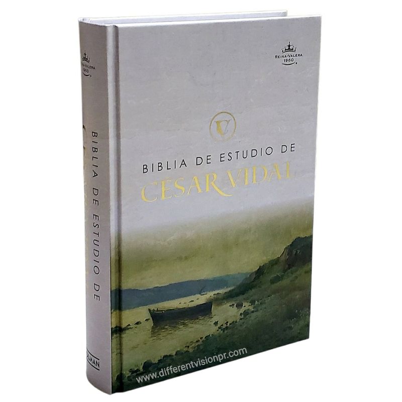 Biblia de estudio de César Vidal, tapa dura, RVR 1960 (Free Shipping)