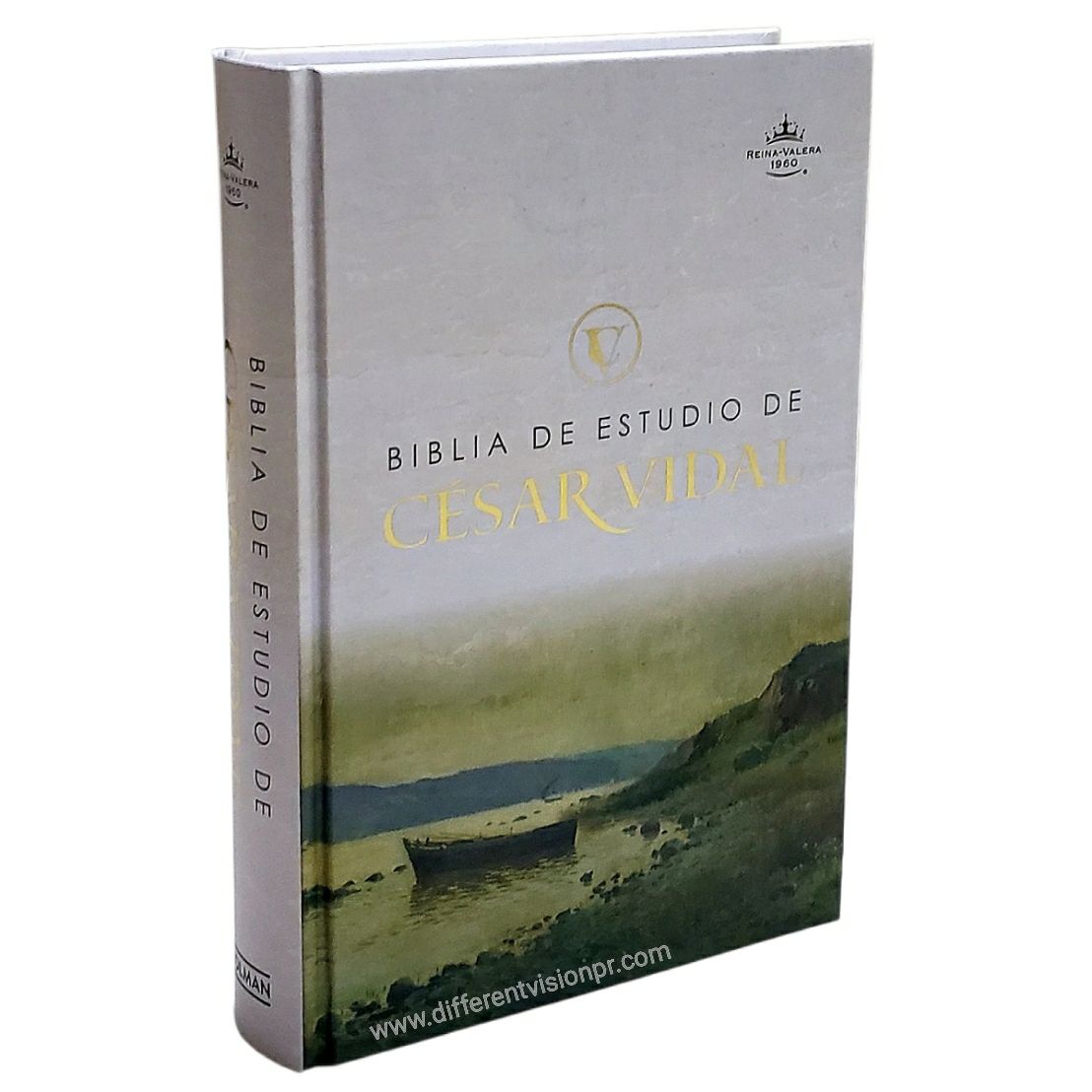 Biblia de estudio de César Vidal, tapa dura, RVR 1960 (Free Shipping)