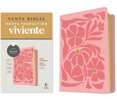 Biblia ultrafina NTV, letra grande con Filament SentiPiel, Flores rosa (Free Shipping) Biblia ultrafina NTV, letra grande con Filament SentiPiel, Flores rosa (Free Shipping)