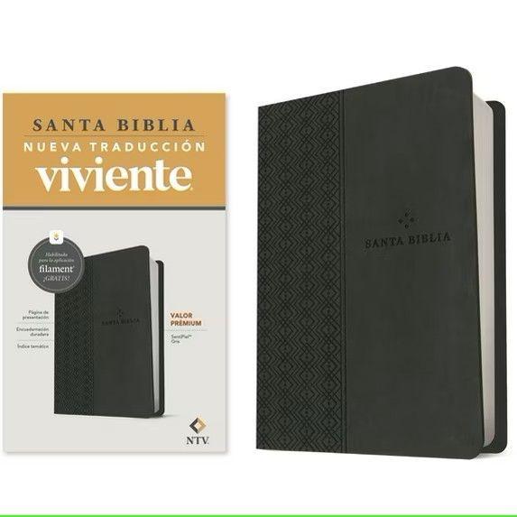 Biblia NTV con Filament, SentiPiel, Gris (Free Shipping) Biblia NTV con Filament, SentiPiel, Gris (Free Shipping)