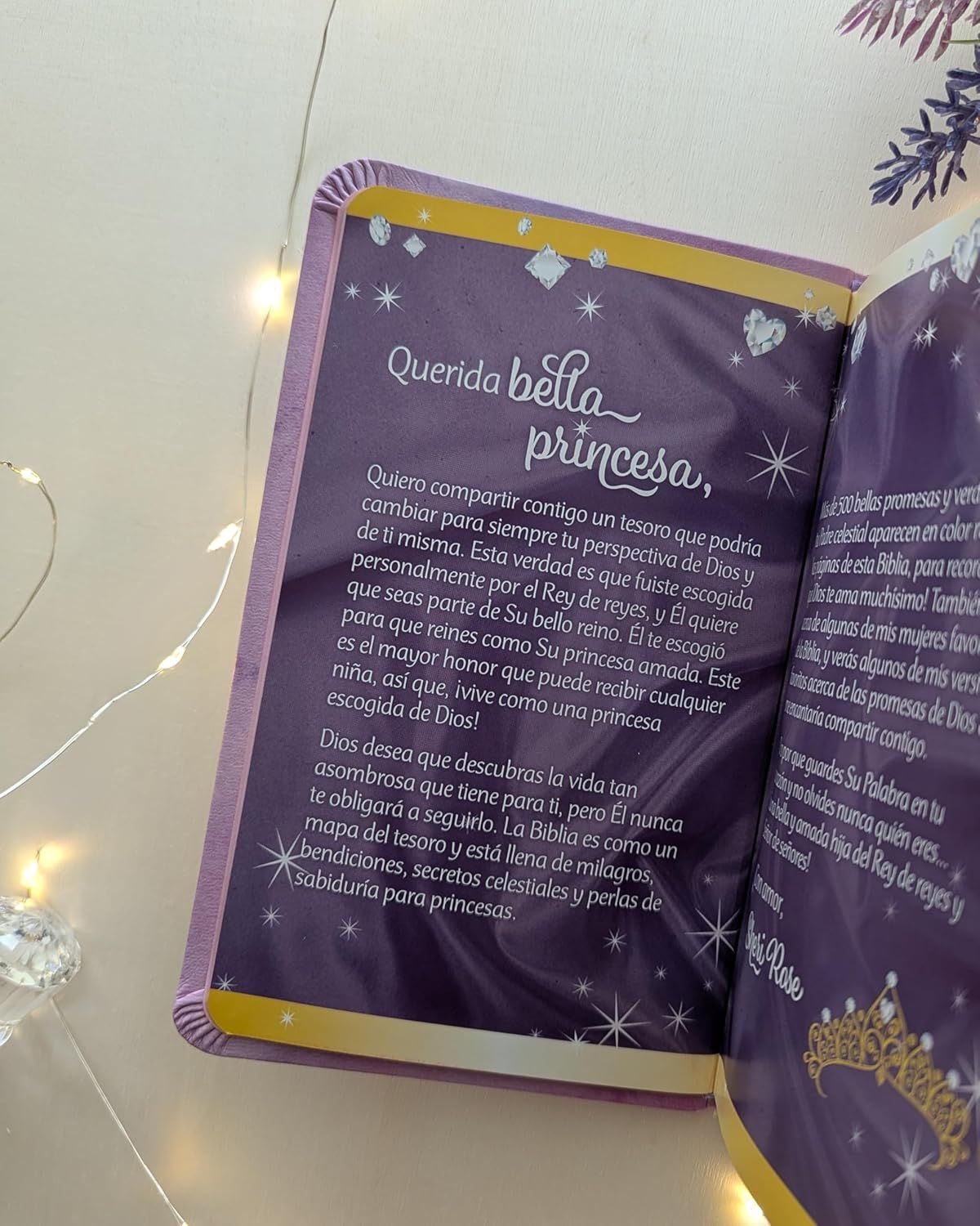 Biblia NTV, Mi bella princesa, SentiPiel, Violeta brillante (Free Shipping)