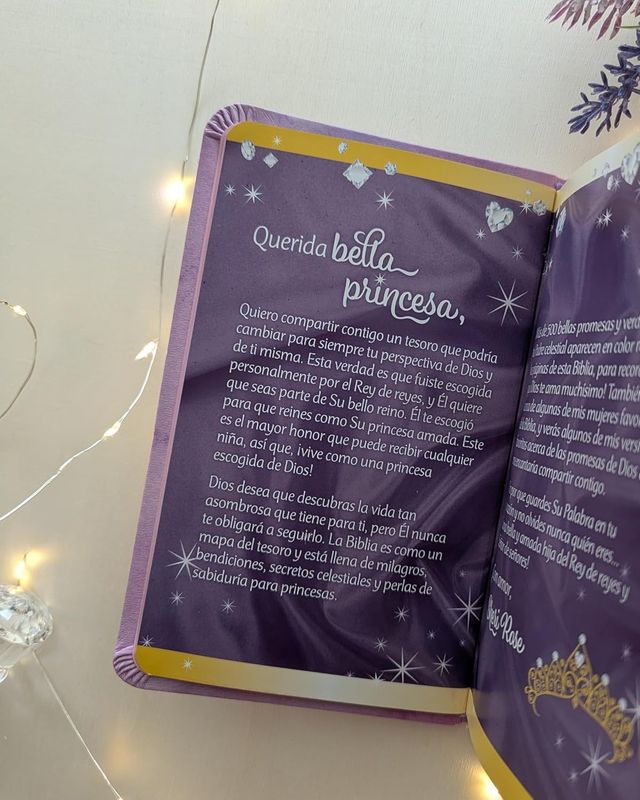 Biblia NTV, Mi bella princesa, SentiPiel, Violeta brillante (Free Shipping)