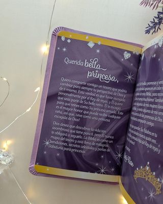 Biblia NTV, Mi bella princesa, SentiPiel, Violeta brillante (Free Shipping)