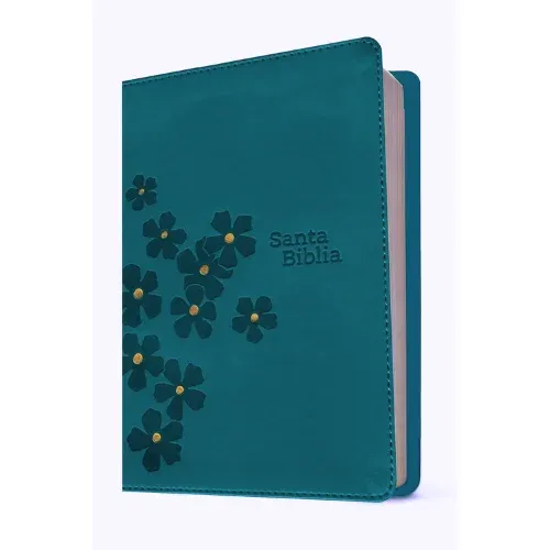 Biblia NTV compacta, letra gigante con Filament, Sentipiel Turquesa (Free Shipping)