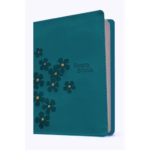Biblia NTV compacta, letra gigante con Filament, Sentipiel Turquesa (Free Shipping)