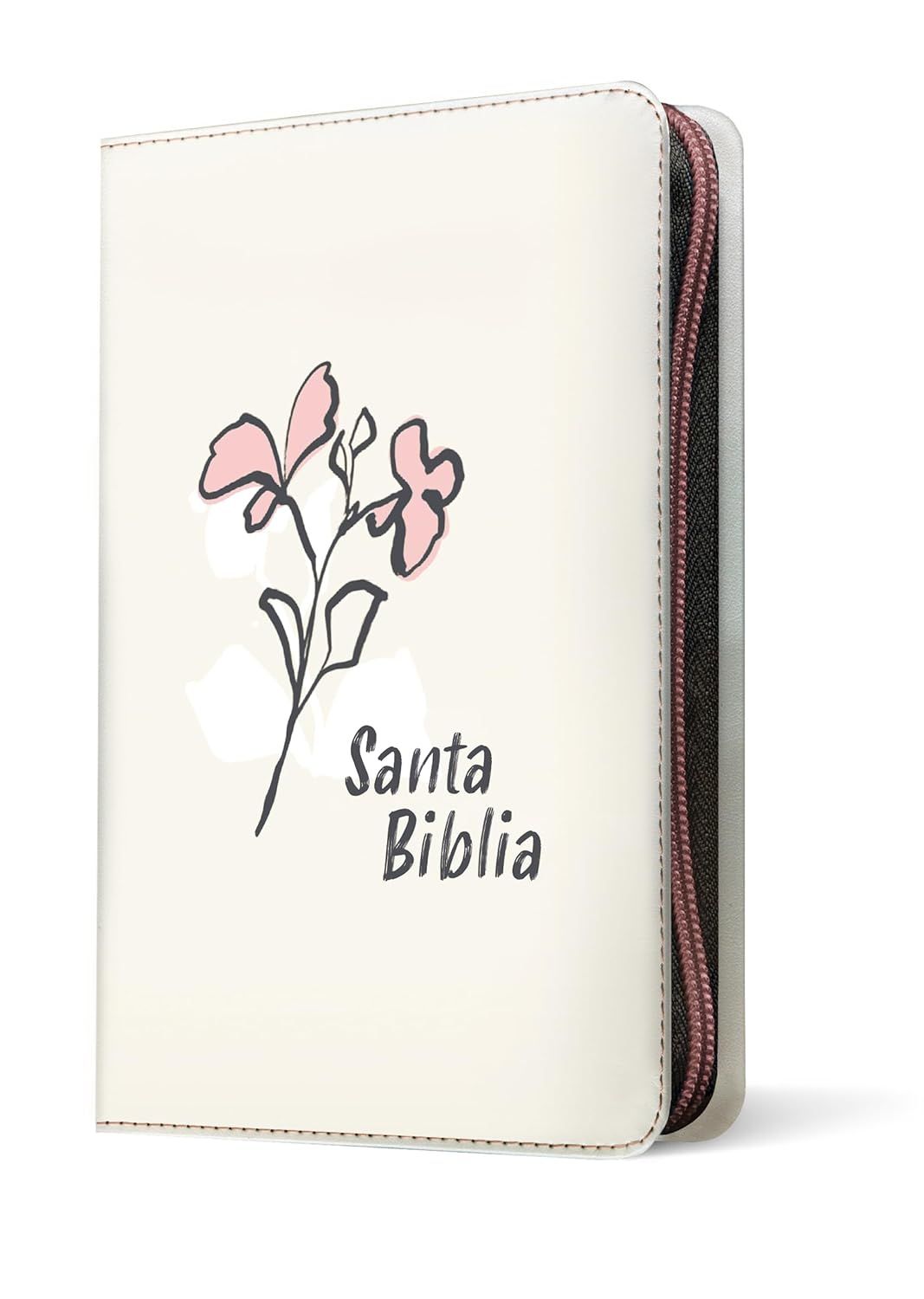 Biblia NTV compacta, letra gigante de zíper con Filament, SentiPiel Beige (Free Shipping)