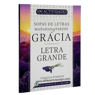 Sopas de letras Mañanas y tardes de Gracia: Letra grande (Buscadores de la Palabra)