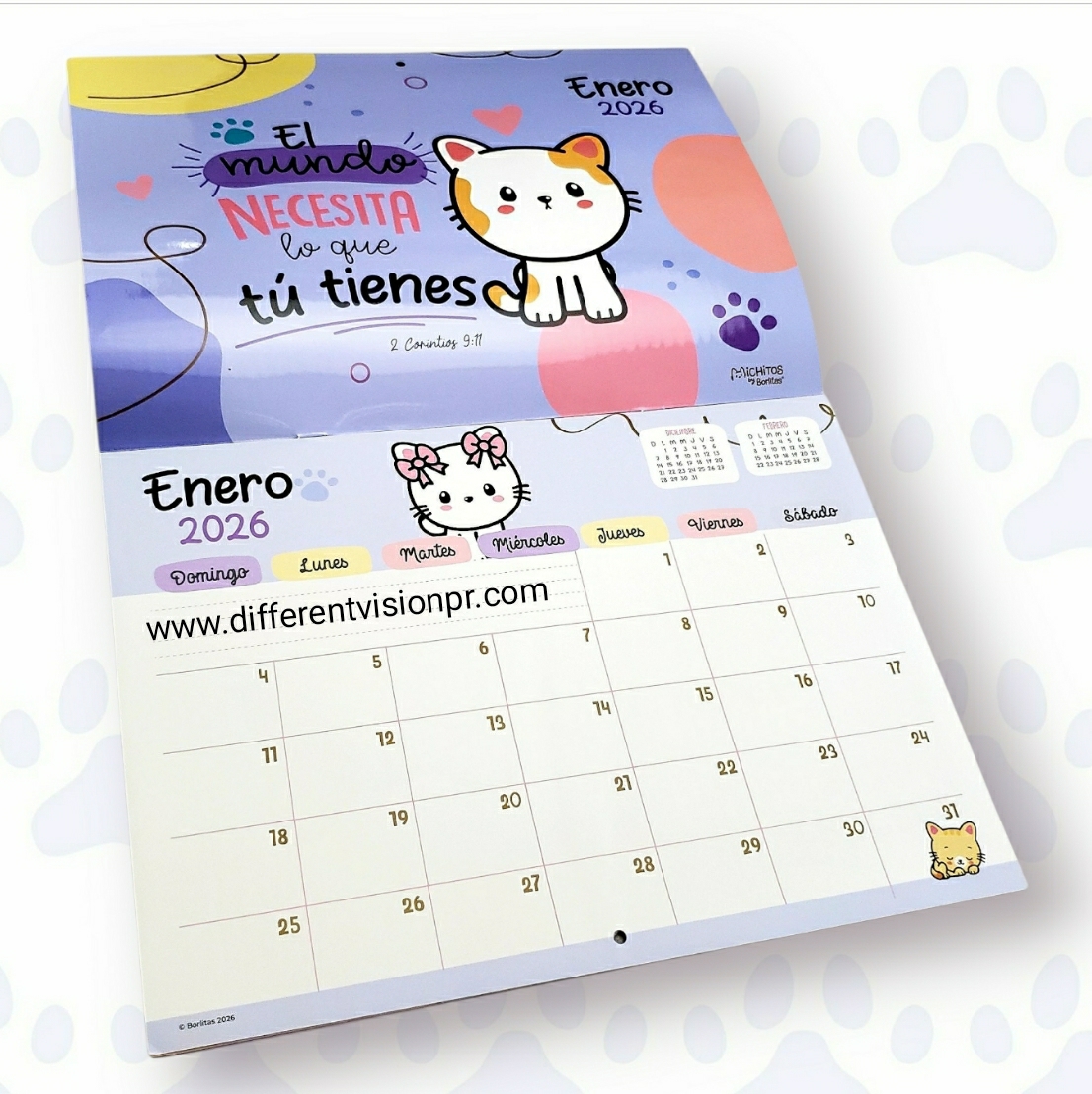 Calendario 2026 Michitos