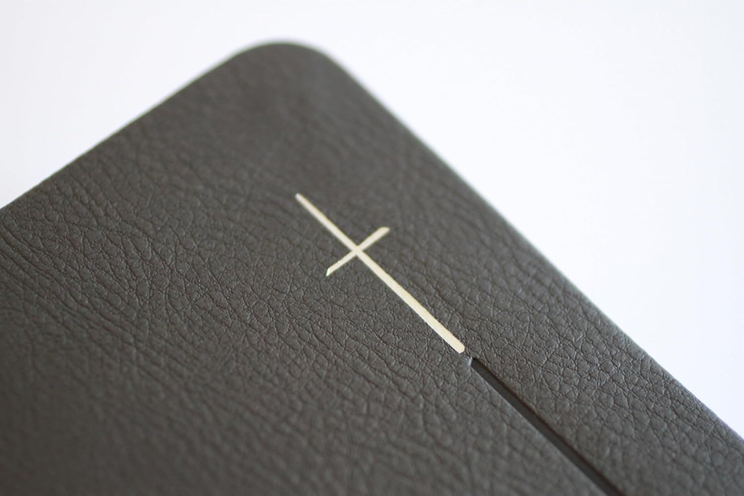 Biblia RVR 1960 Letra gigante, símil piel, gris Edición cantos pintados(Free Shipping)