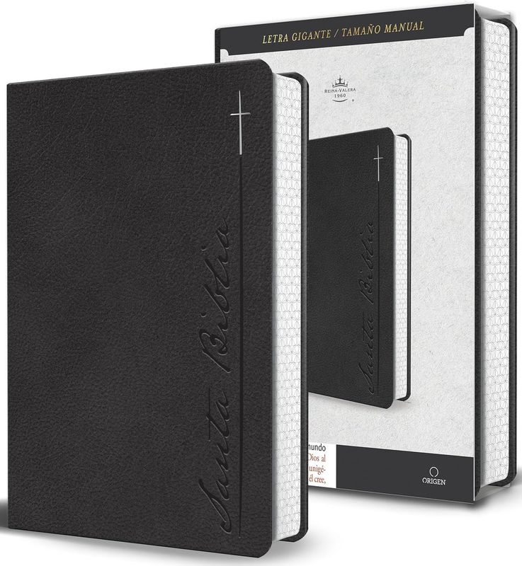 Biblia RVR 1960 Letra gigante, símil piel, gris Edición cantos pintados(Free Shipping) Biblia RVR 1960 Letra gigante, símil piel, gris Edición cantos pintados(Free Shipping)