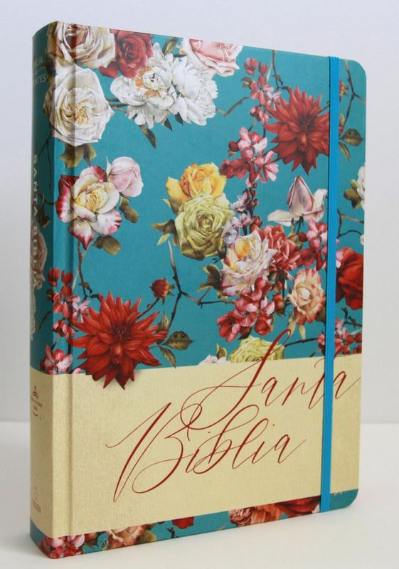 Biblia de Apuntes RVR 1960 Tapa dura, Azul celeste con flores, Edición cantos pintados (Free Shipping) Biblia de Apuntes RVR 1960 Tapa dura, Azul celeste con flores, Edición cantos pintados (Free Shipping)