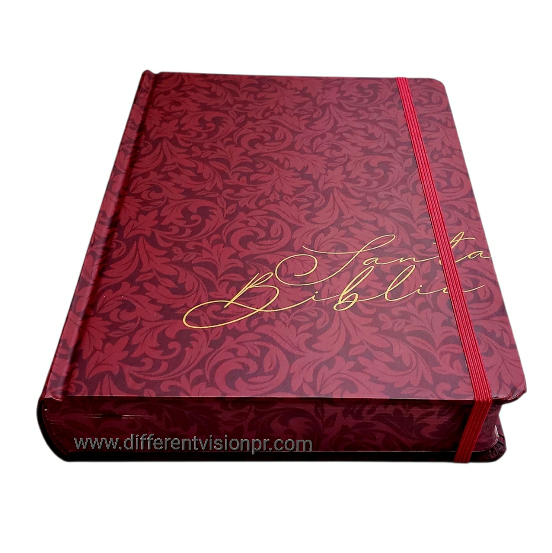 Biblia de Apuntes RVR 1960 Tapa dura, Vino tinto, Edición cantos pintados (Free Shipping)