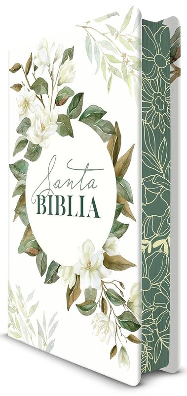 Biblia RVR 1960 letra grande tamaño manual, tapa dura con flores blancas y cantos pintados (Free Shiping) Biblia RVR 1960 letra grande tamaño manual, tapa dura con flores blancas y cantos pintados (Free Shiping)