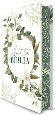 Biblia RVR 1960 letra grande tamaño manual, tapa dura con flores blancas y cantos pintados (Free Shiping) Biblia RVR 1960 letra grande tamaño manual, tapa dura con flores blancas y cantos pintados (Free Shiping)
