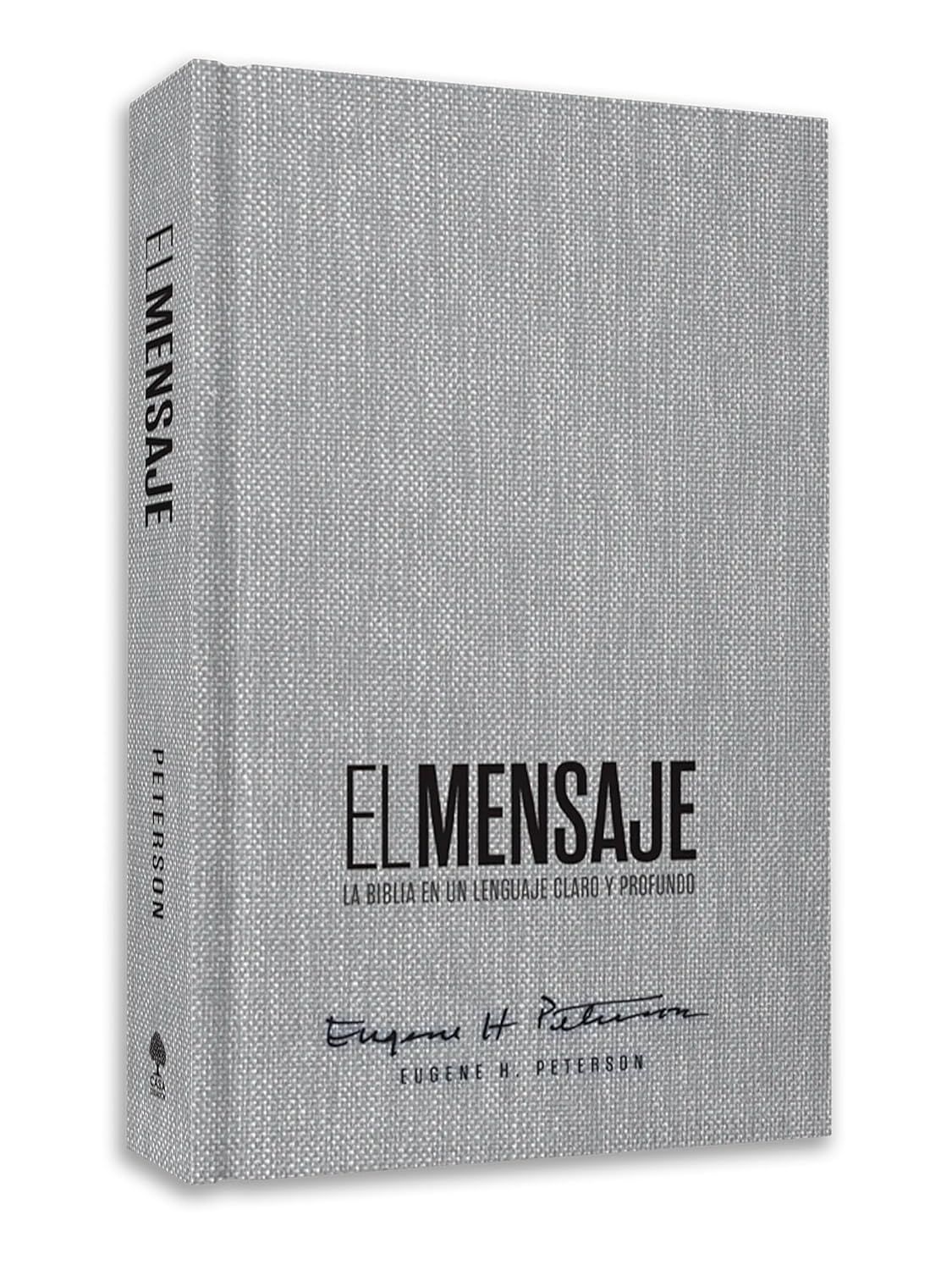 Biblia El Mensaje (Tapa dura) Gris: La Biblia en un lenguaje claro y profundo (Free Shipping)