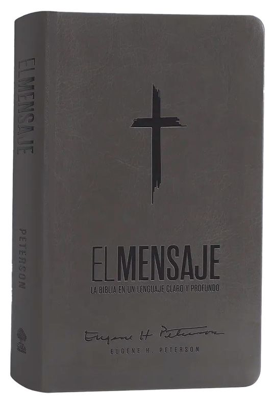 Biblia El Mensaje (Sentipiel Gris) : La Biblia en un lenguaje claro y profundo (Free Shipping) Biblia El Mensaje (Sentipiel Gris) : La Biblia en un lenguaje claro y profundo (Free Shipping)