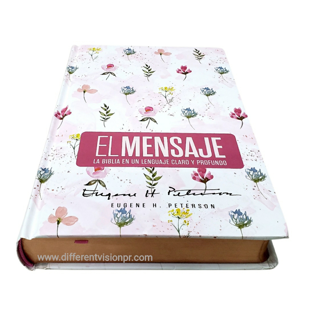 Biblia El Mensaje (Tapa dura) Florar: La Biblia en un lenguaje claro y profundo (Free Shipping)