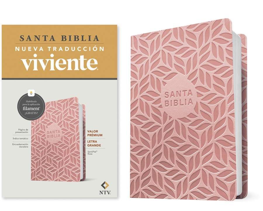 Biblia valor prémium NTV, letra grande con Filament (Free Shipping)